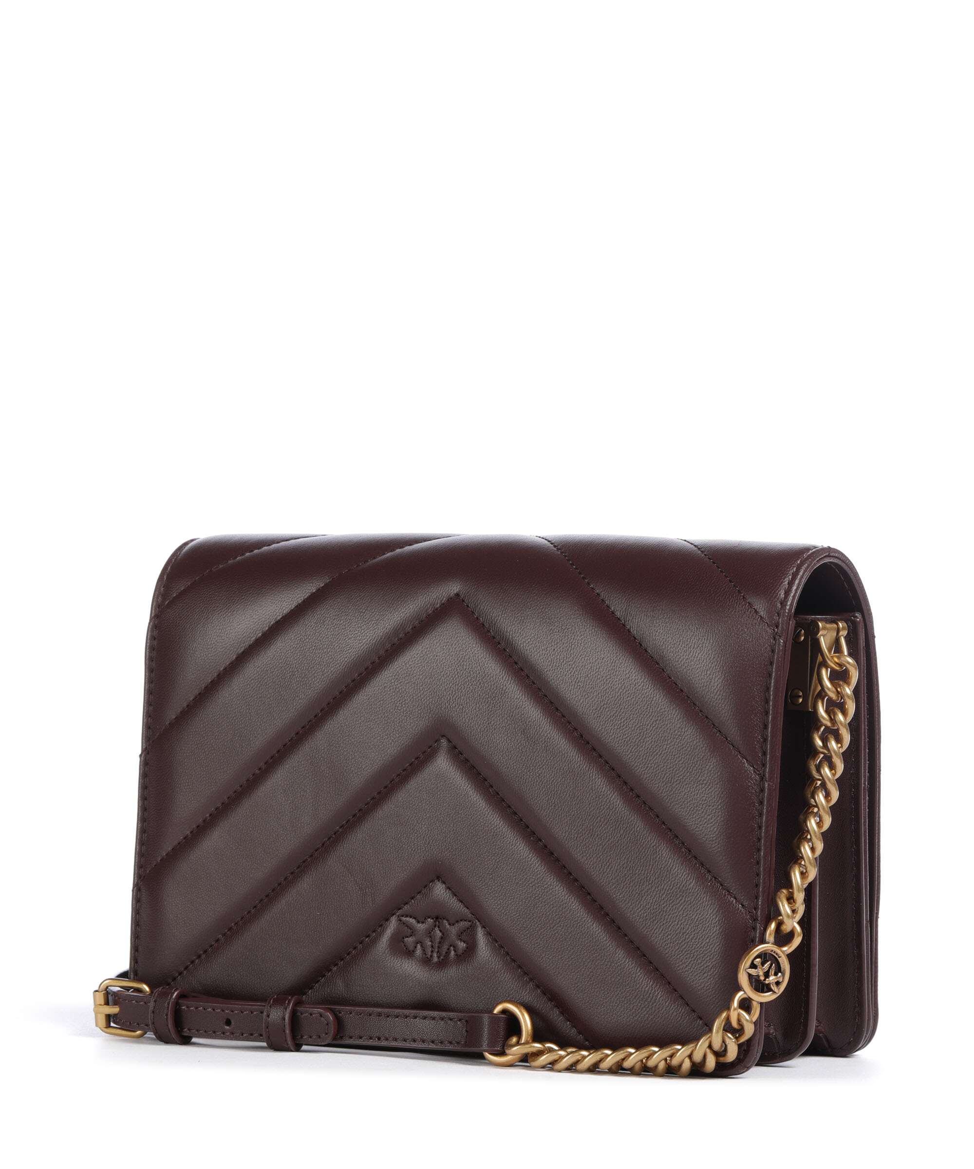 Pinko Love Click Classic Crossbody bag uva di catawba/antique gold