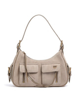 Pinko Cargo Classic Schultertasche beige/grigio fumo/antique gold