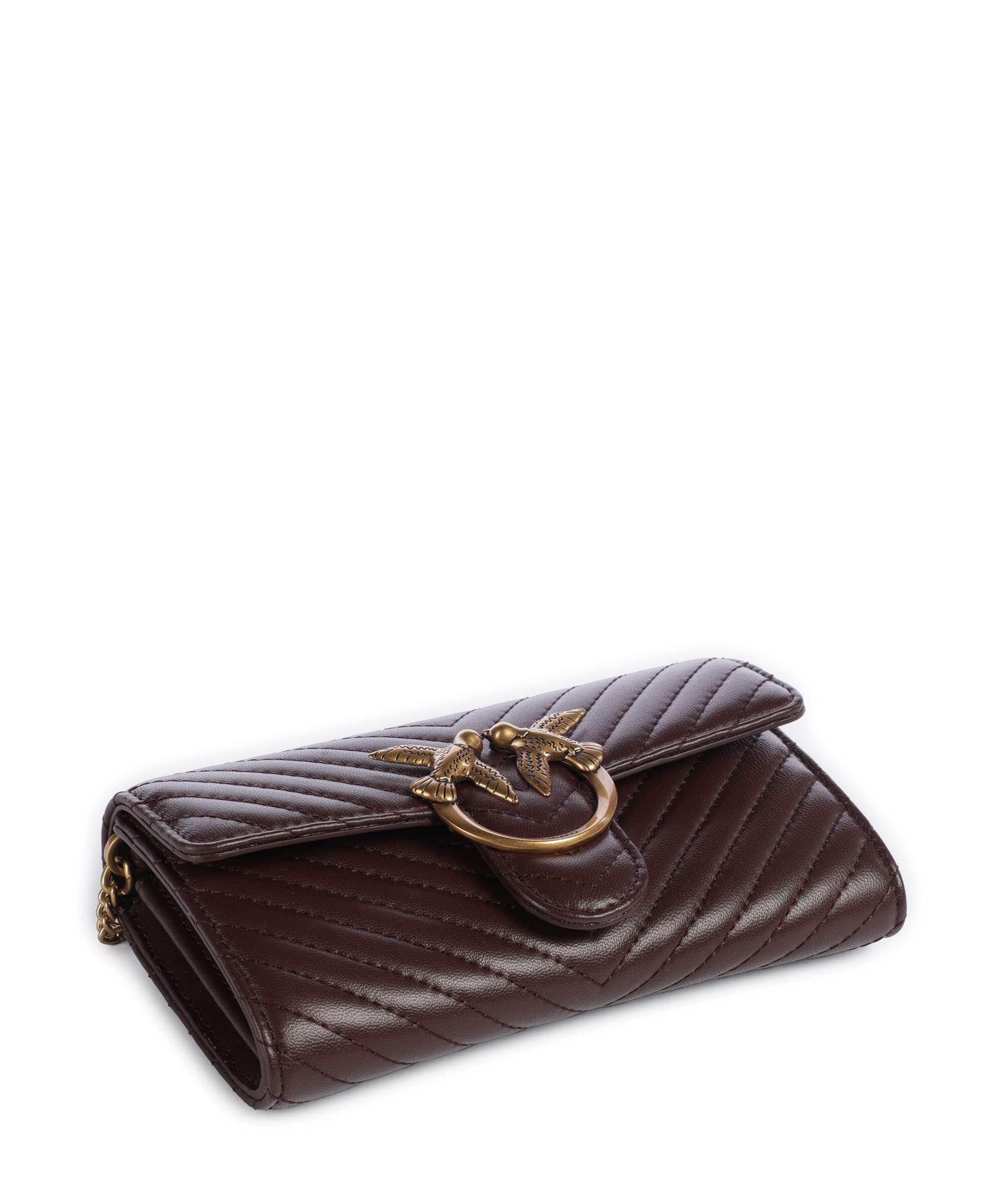 Pinko Love One Wallet uva di catawba/antique gold