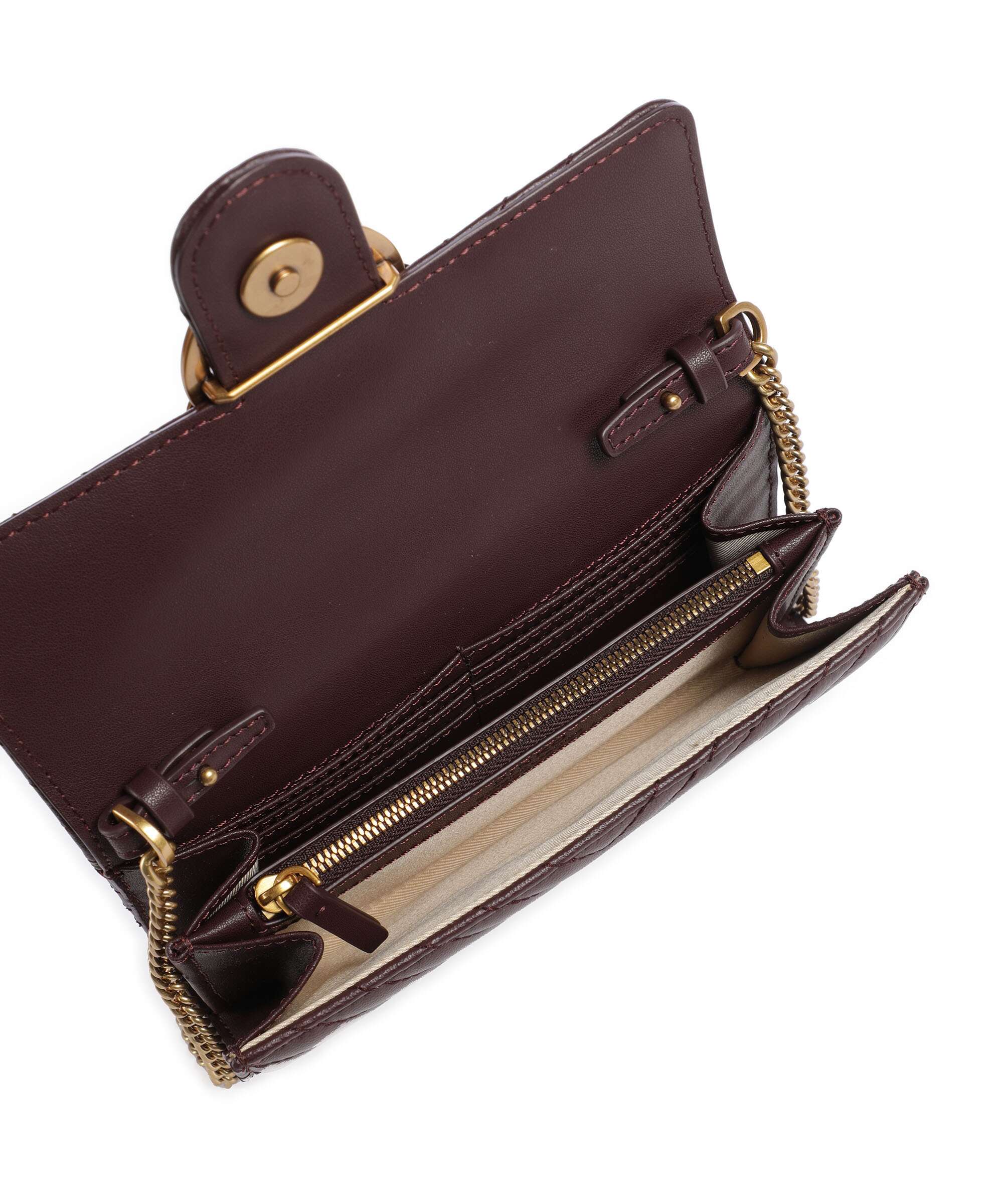 Pinko Love One Wallet uva di catawba/antique gold