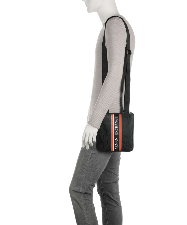Armani Exchange Crossbody bag black/orange 