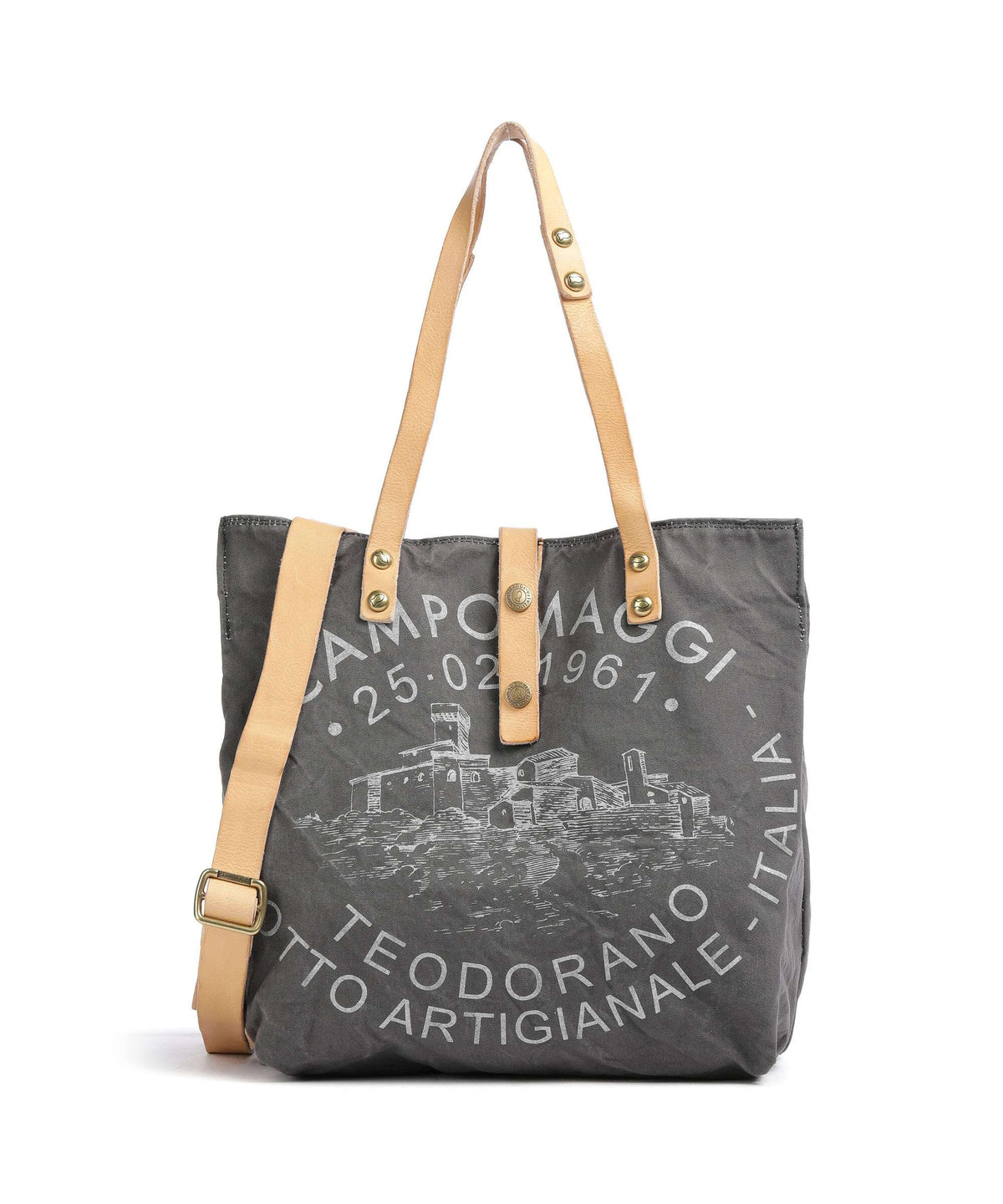 Campomaggi Tote bag grey/natural/silver
