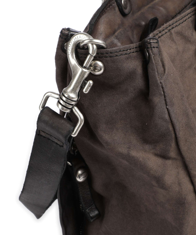 Campomaggi Tote bag verde militare/grigio