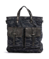 Campomaggi Borsa a zainetto camouflage blue/dark grey