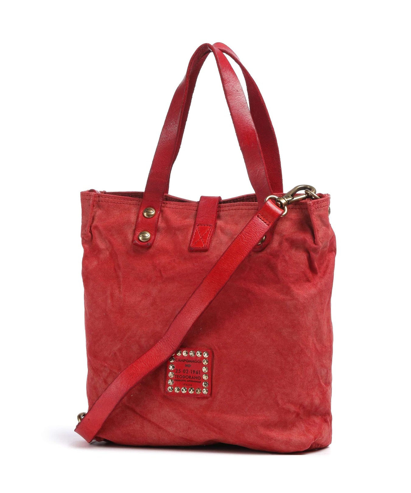 Campomaggi Handbag beige/rosso/moro