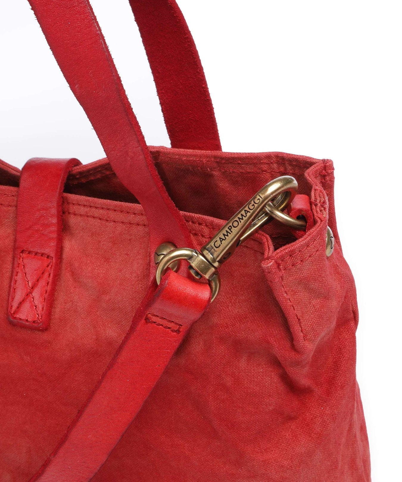Campomaggi Handbag beige/rosso/moro