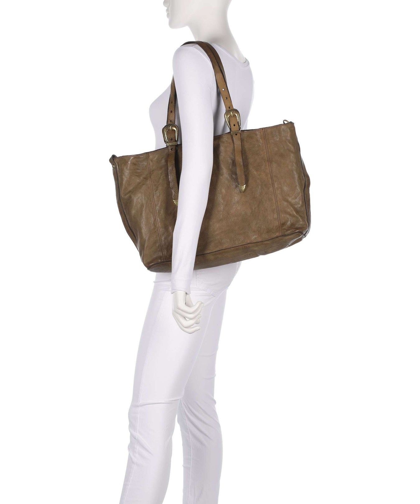 Campomaggi Tote bag verde militare