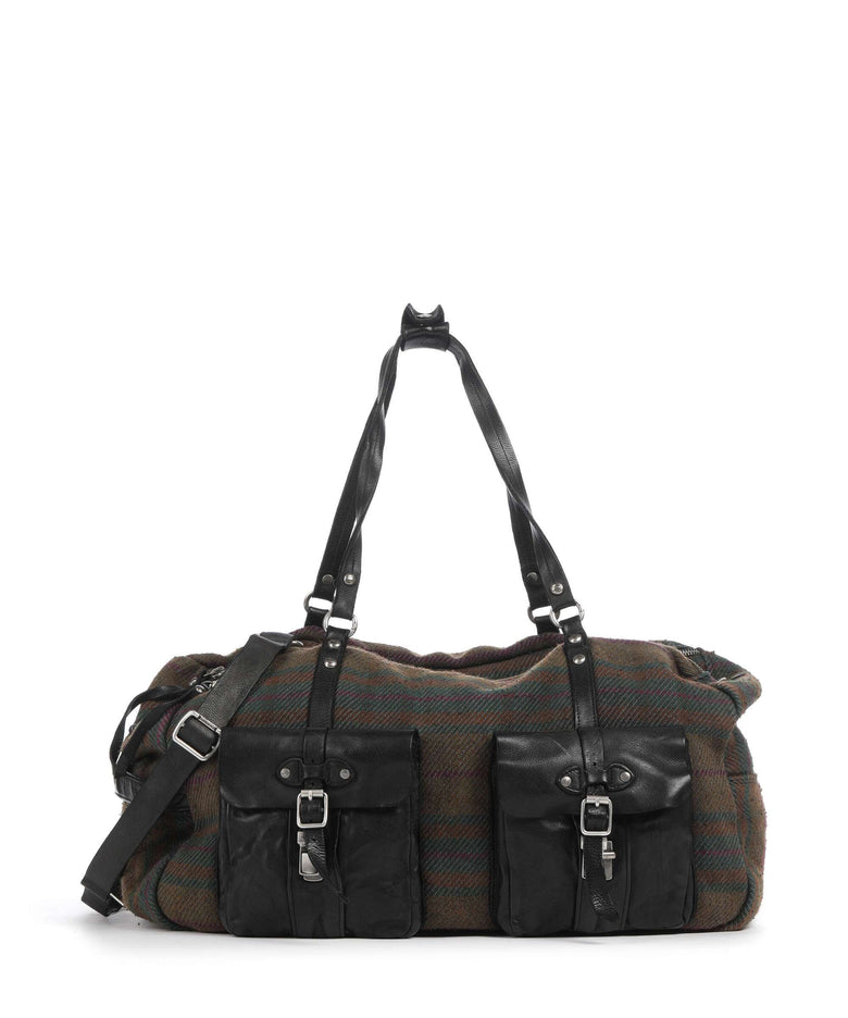 Campomaggi Weekend bag scozzese fuxia/nero