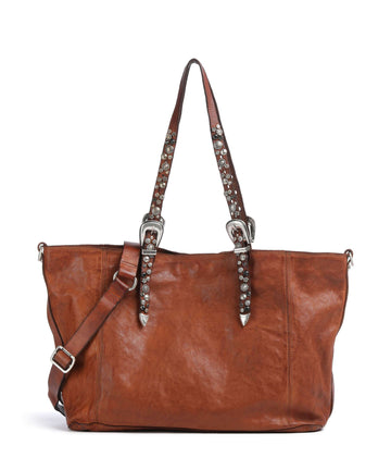 Campomaggi Borsa shopper cognac
