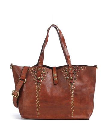 Campomaggi Borsa shopper cognac