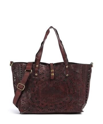 Campomaggi Borsa shopper borgogna