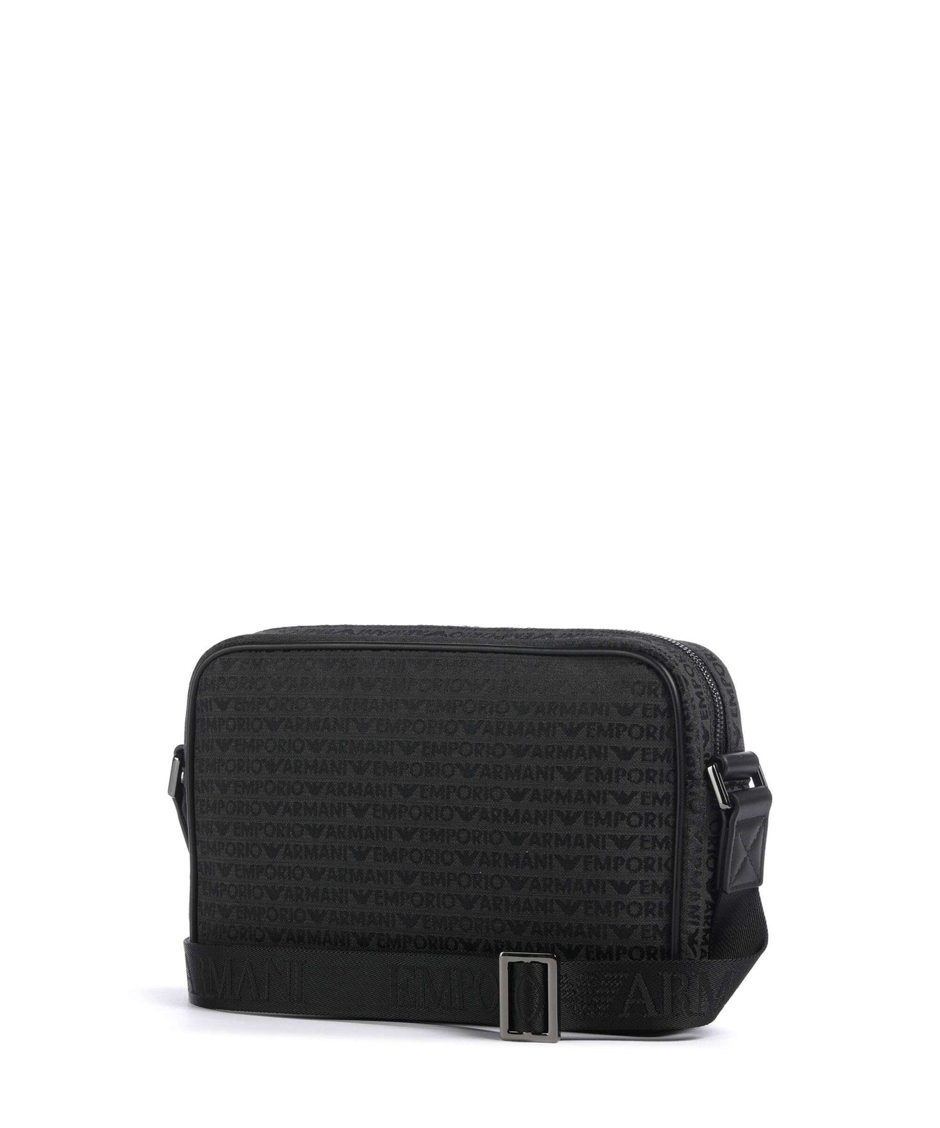 Emporio Armani Logo Jacquard Crossbody bag bristol black
