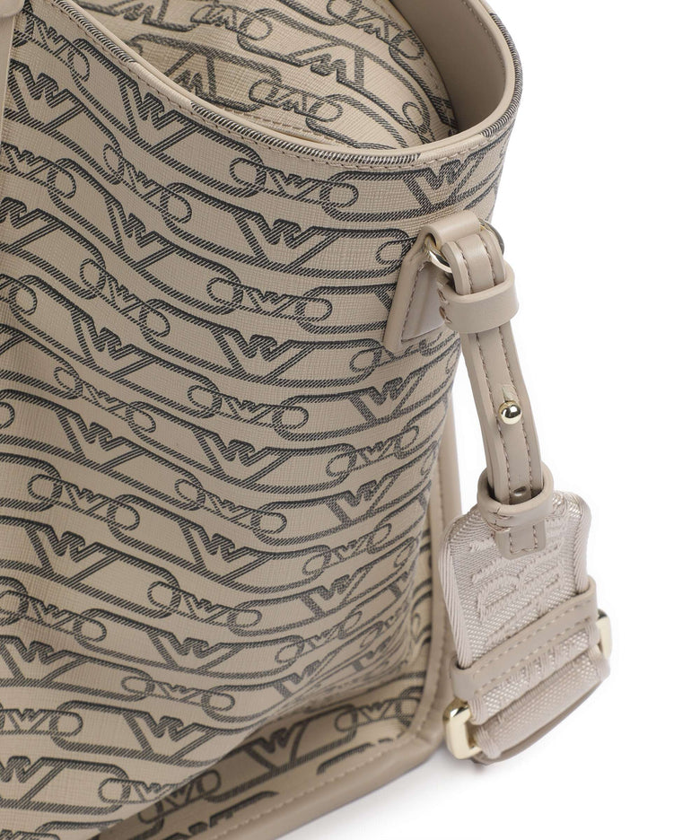 Emporio Armani La Gio Tote bag ecru/nero