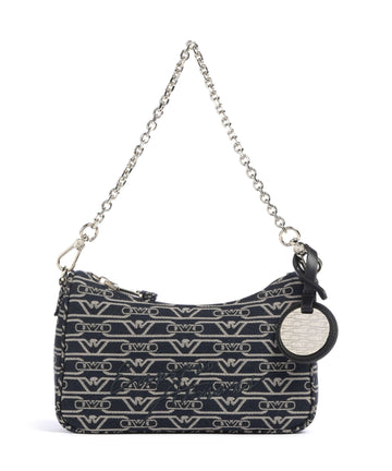 Emporio Armani Lilly Schultertasche blu/ecru