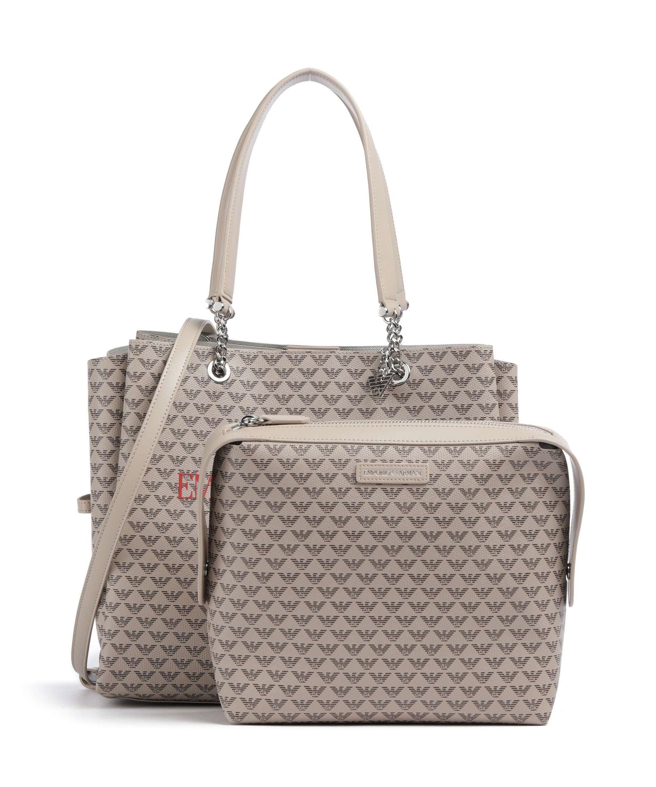 Emporio Armani Annie Tote bag ecru/moro/rosso