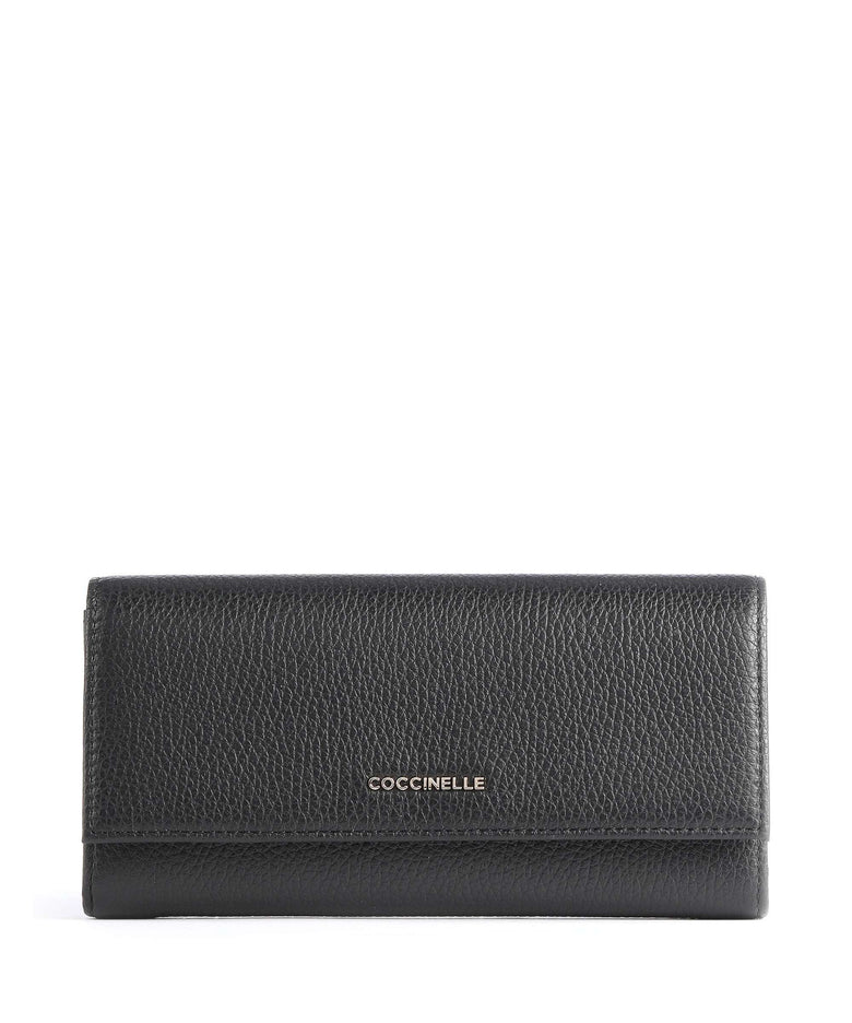 Coccinelle Metallic Soft Wallet noir