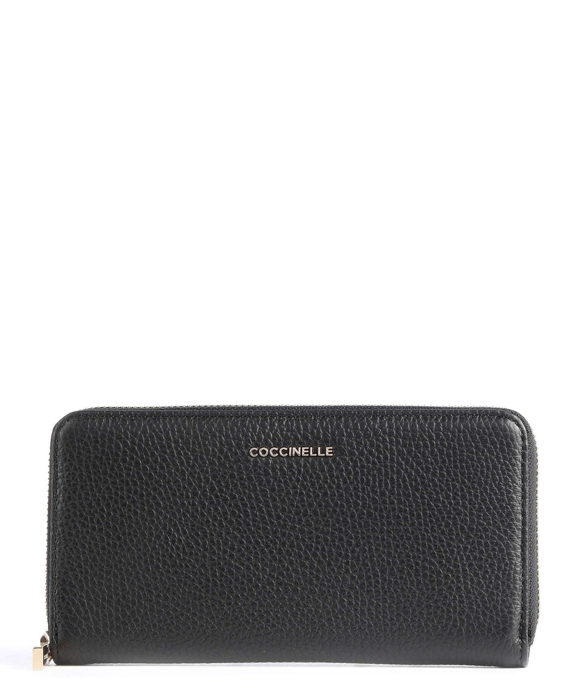 Coccinelle Metallic Soft Wallet noir