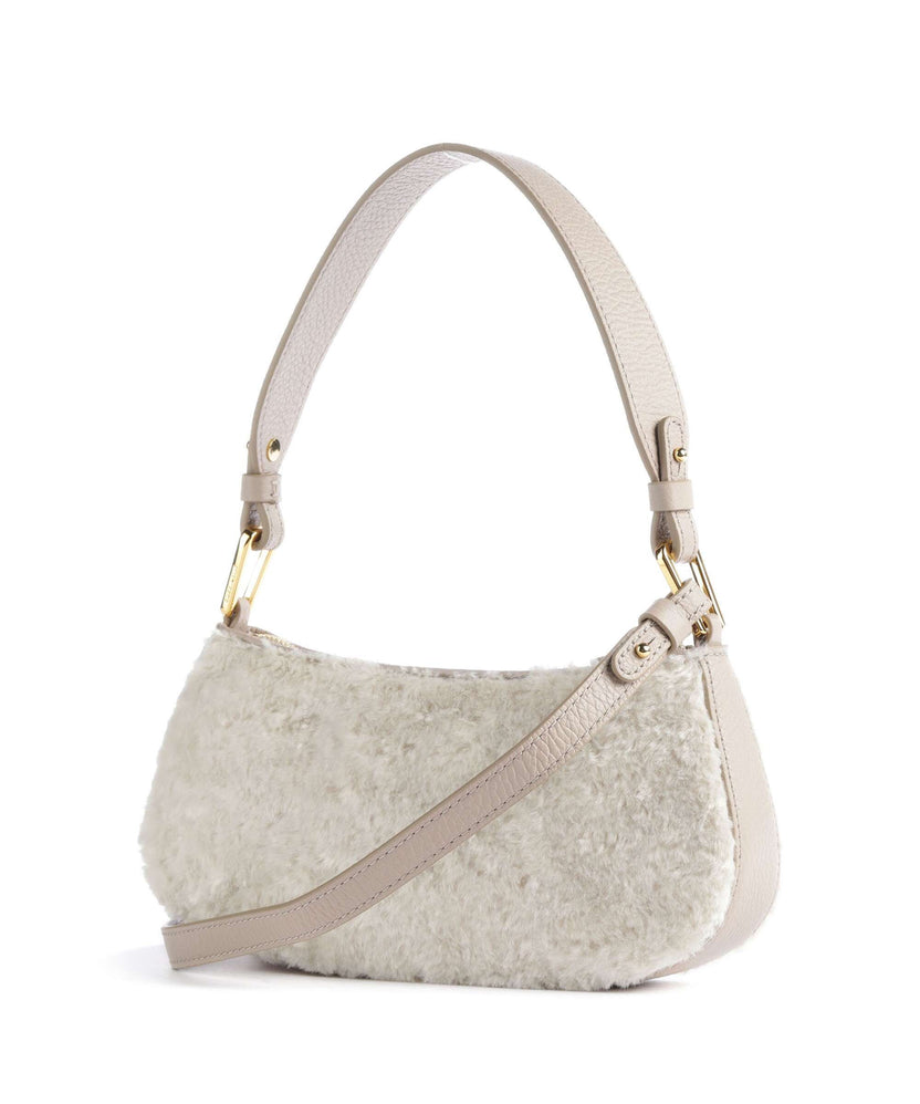 Coccinelle Merveille Astrakan Shoulder bag natural