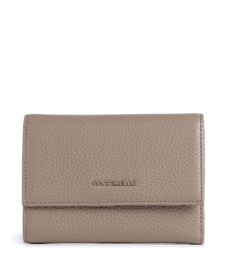 Coccinelle Metallic Soft Wallet warm taupe