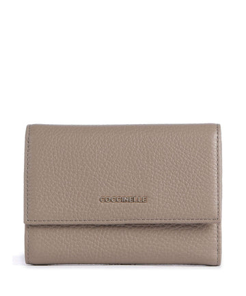 Coccinelle Metallic Soft Geldbörse warm taupe