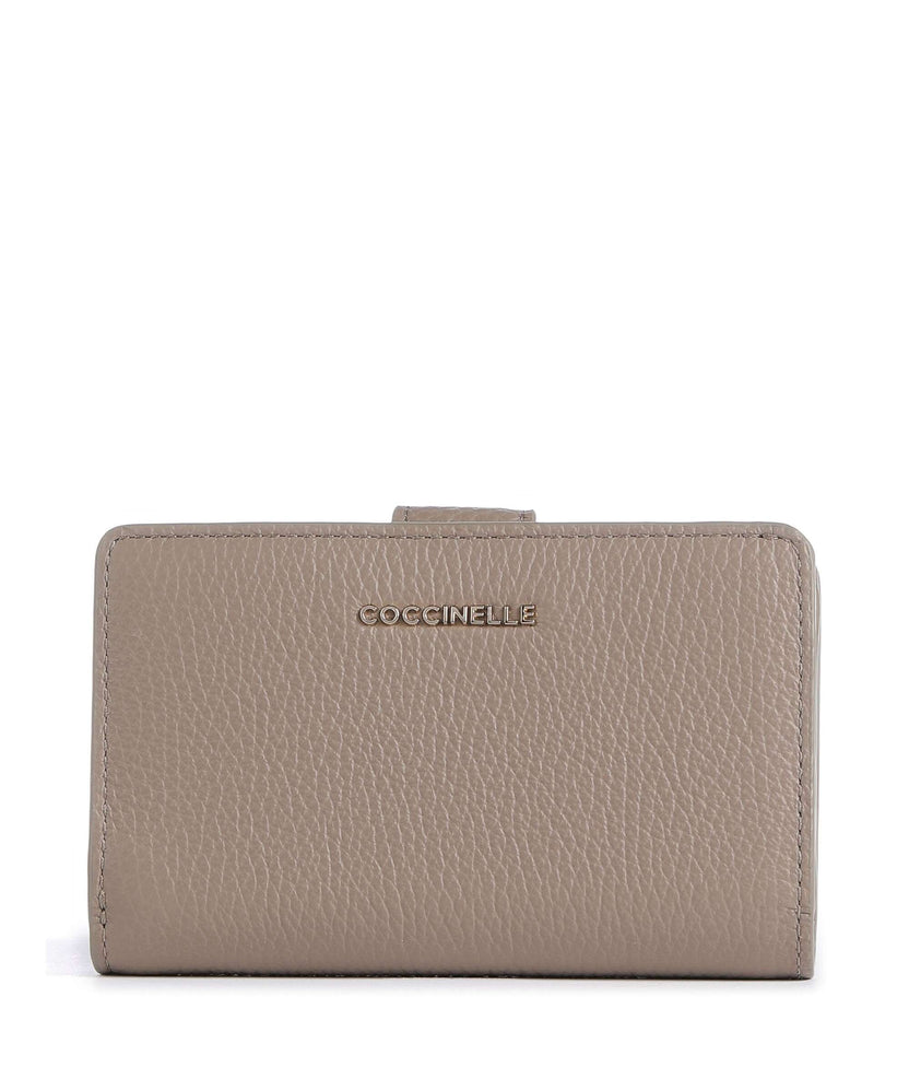Coccinelle Metallic Soft Wallet warm taupe