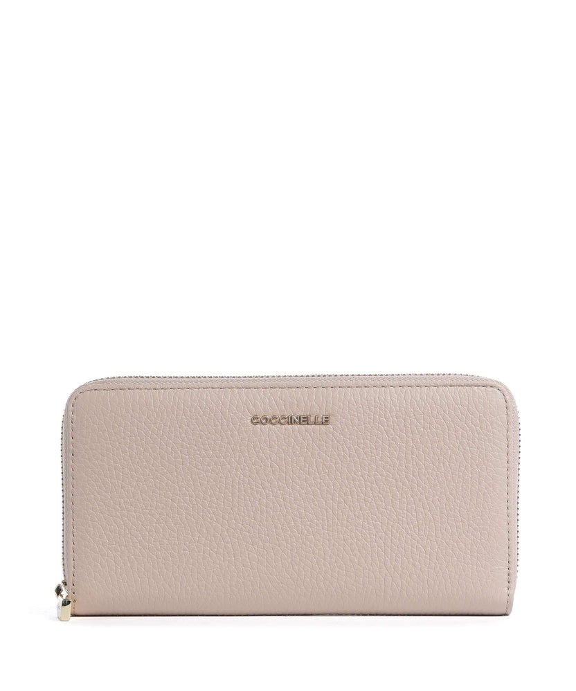 Coccinelle Metallic Soft Wallet rosette