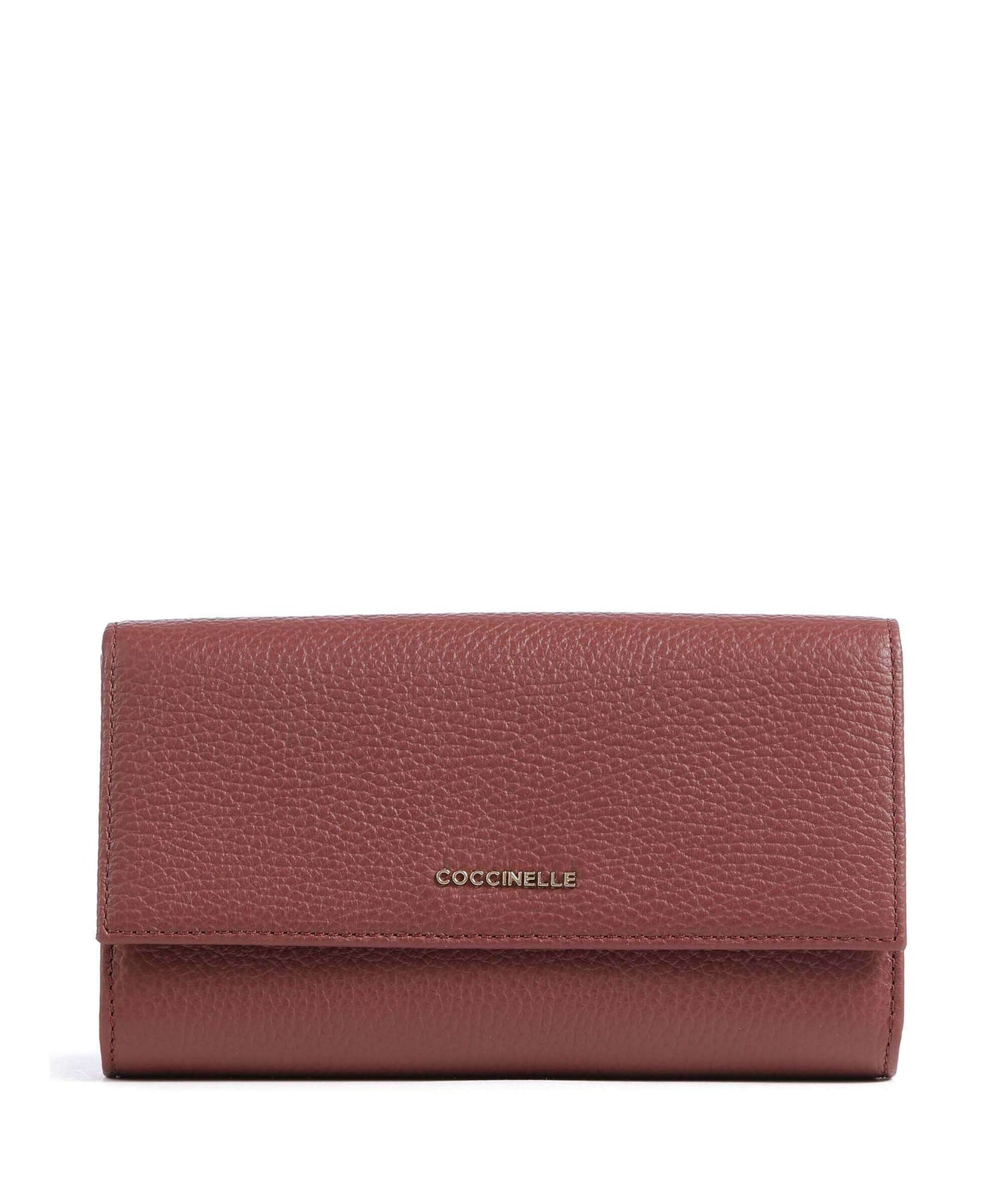 Coccinelle Metallic Soft Wallet brandy