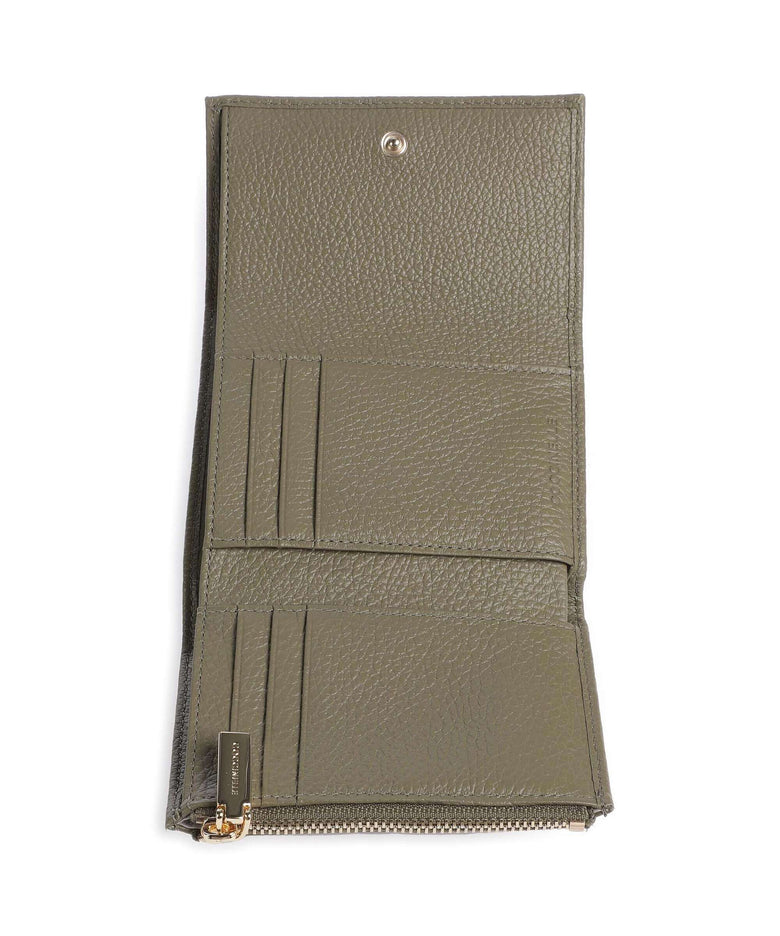 Coccinelle Metallic Soft RFID Wallet laurel green