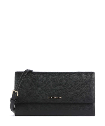 Coccinelle Metallic Soft Geldbörse noir