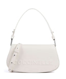 Coccinelle Myrtha Maxi Logo Schultertasche blanco