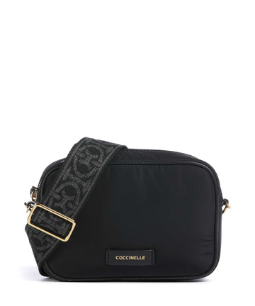 Coccinelle Tebe Nylon Puffy Umhängetasche noir