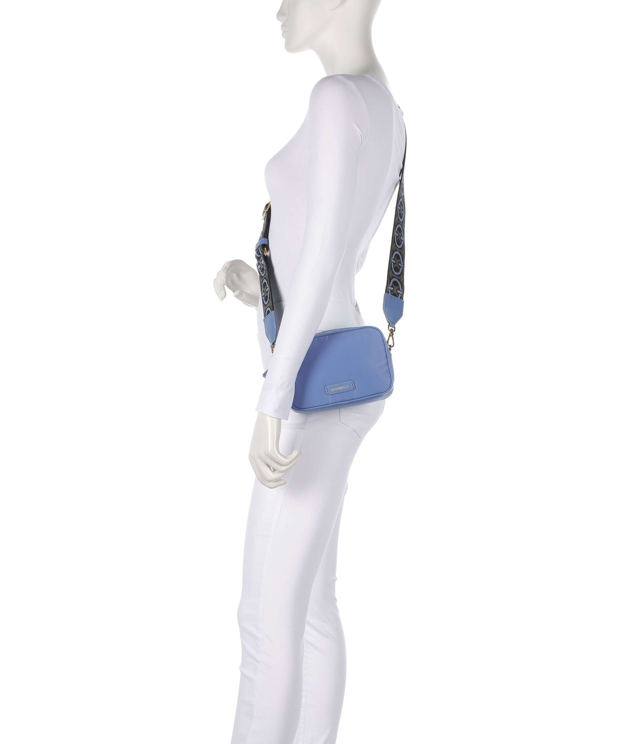 Coccinelle Tebe Nylon Puffy Crossbody bag azul