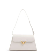 Coccinelle Dew Schultertasche blanco