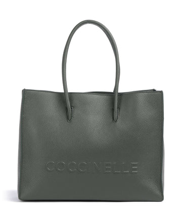 Coccinelle Myrtha Maxi Logo Cabas alga