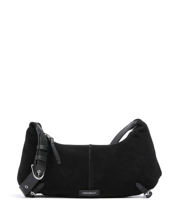 Coccinelle Abigail Suede Sac porté épaule noir