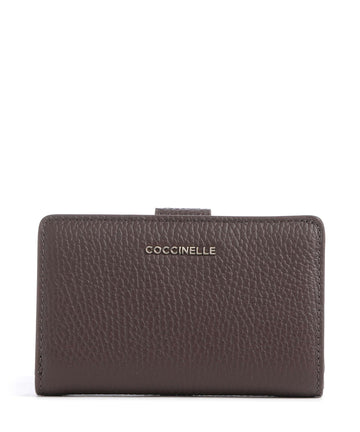 Coccinelle Metallic Soft Geldbörse brunette
