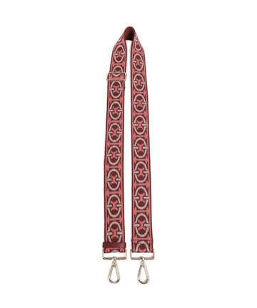 Coccinelle Nastro Monogram Tricolor Tracolla pink/rib