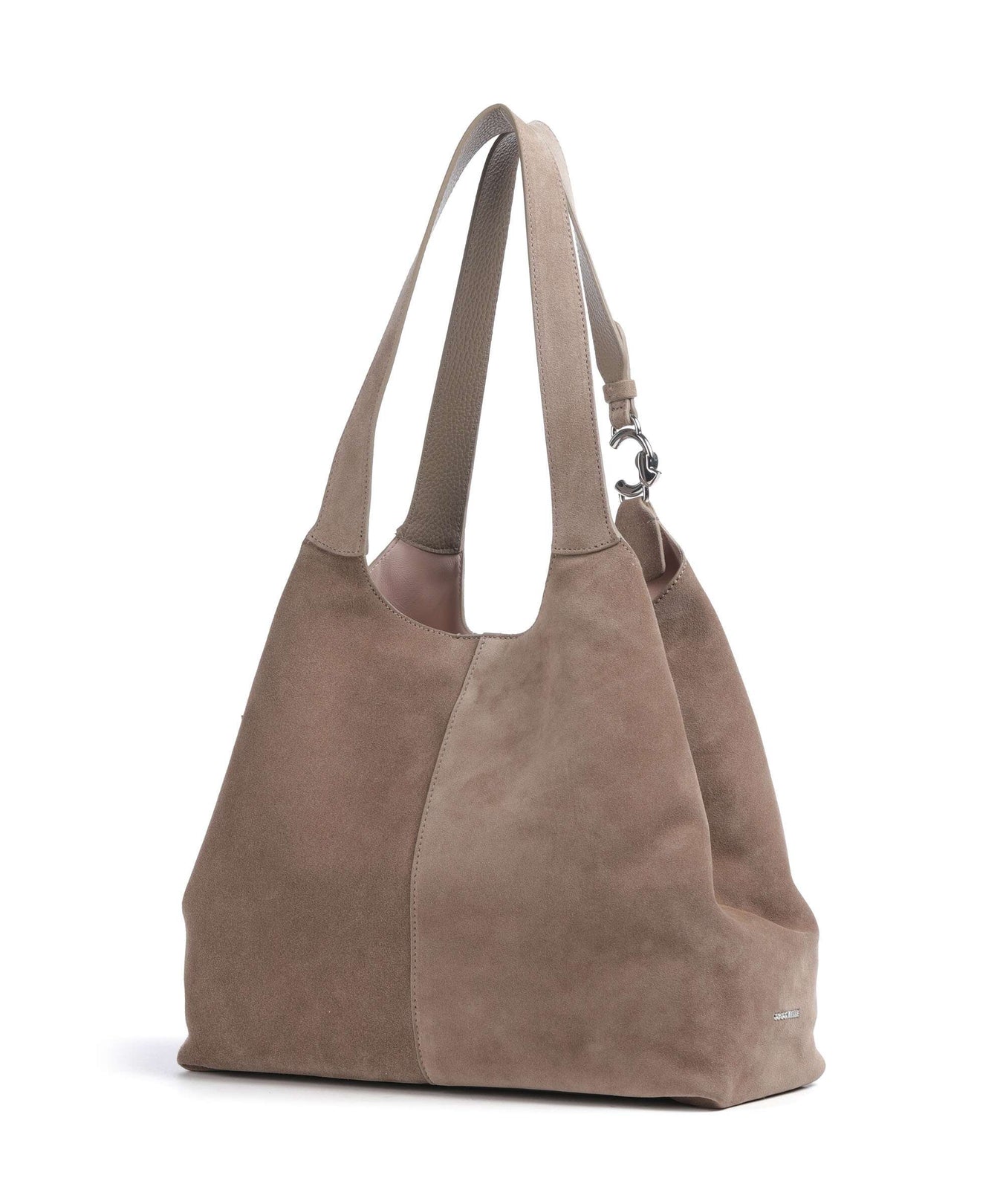Coccinelle C-Easy Suede Hobo bag warm taupe