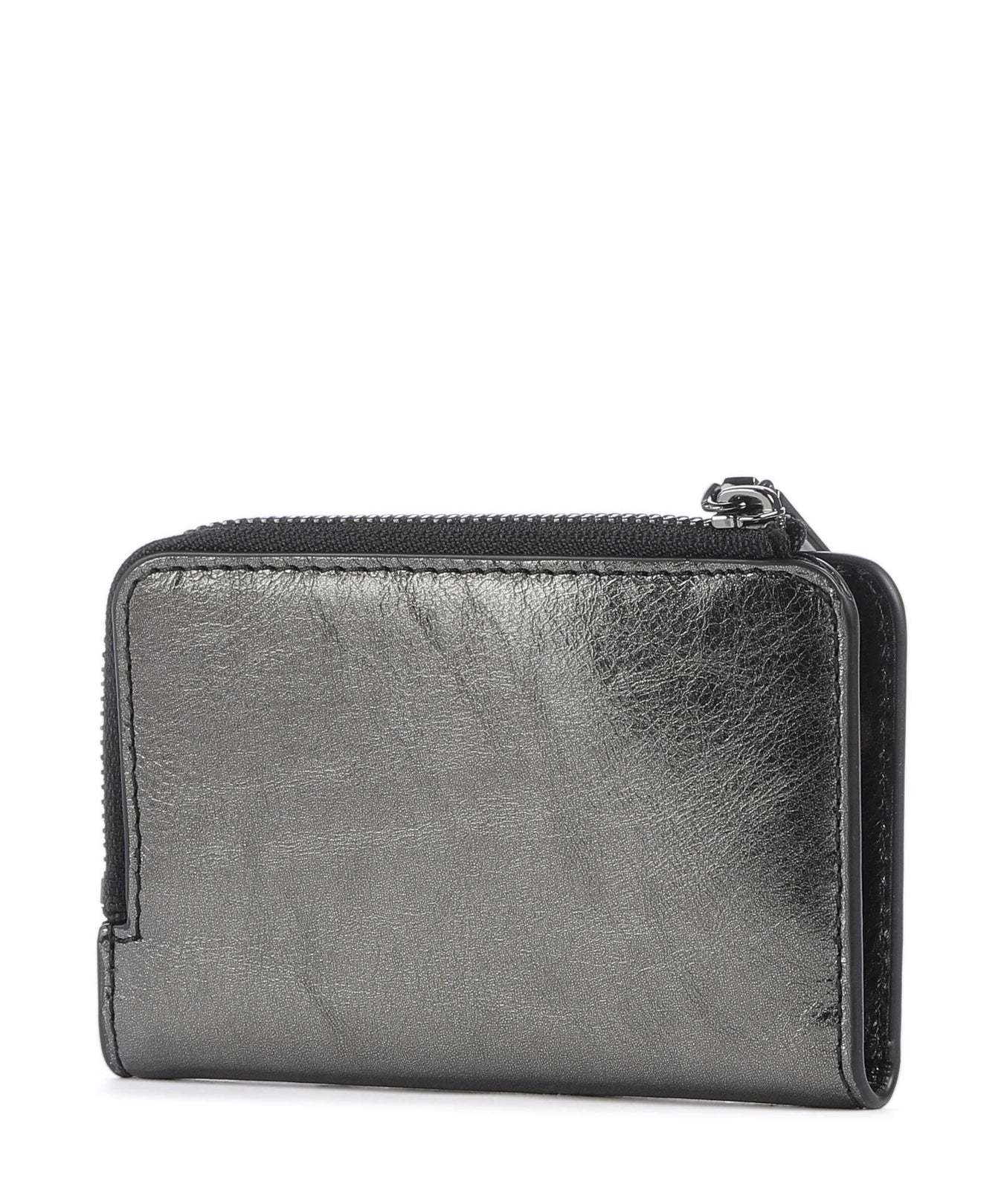 Coccinelle Metallic Smooth Metal Wallet noir