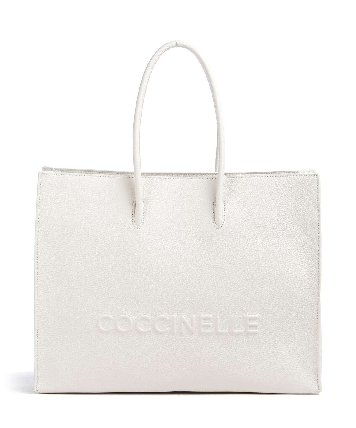 Coccinelle Myrtha Maxi Logo Tote bag blanco