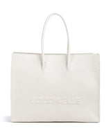 Coccinelle Myrtha Maxi Logo Cabas blanco