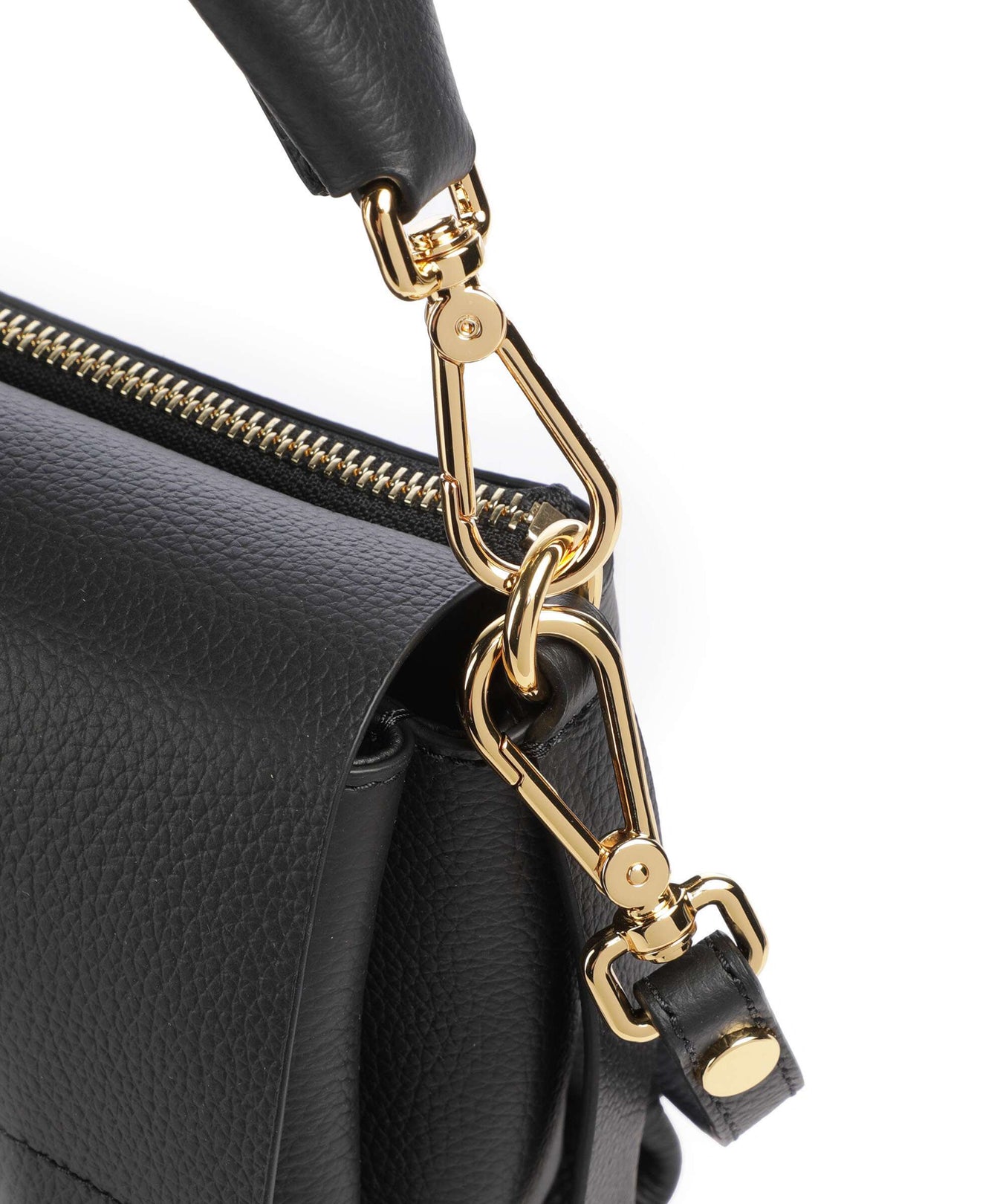 Coccinelle Boheme Grana Double Shoulder bag noir/cognac