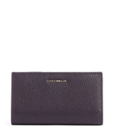Coccinelle Metallic Soft RFID Wallet prune
