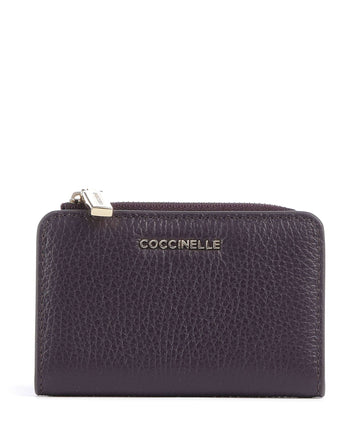 Coccinelle Metallic Soft Geldbörse prune