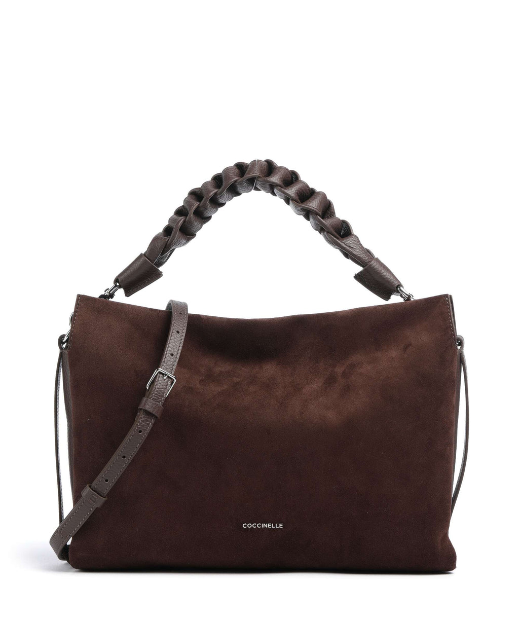 Coccinelle Boheme Suede Hobo bag brunette