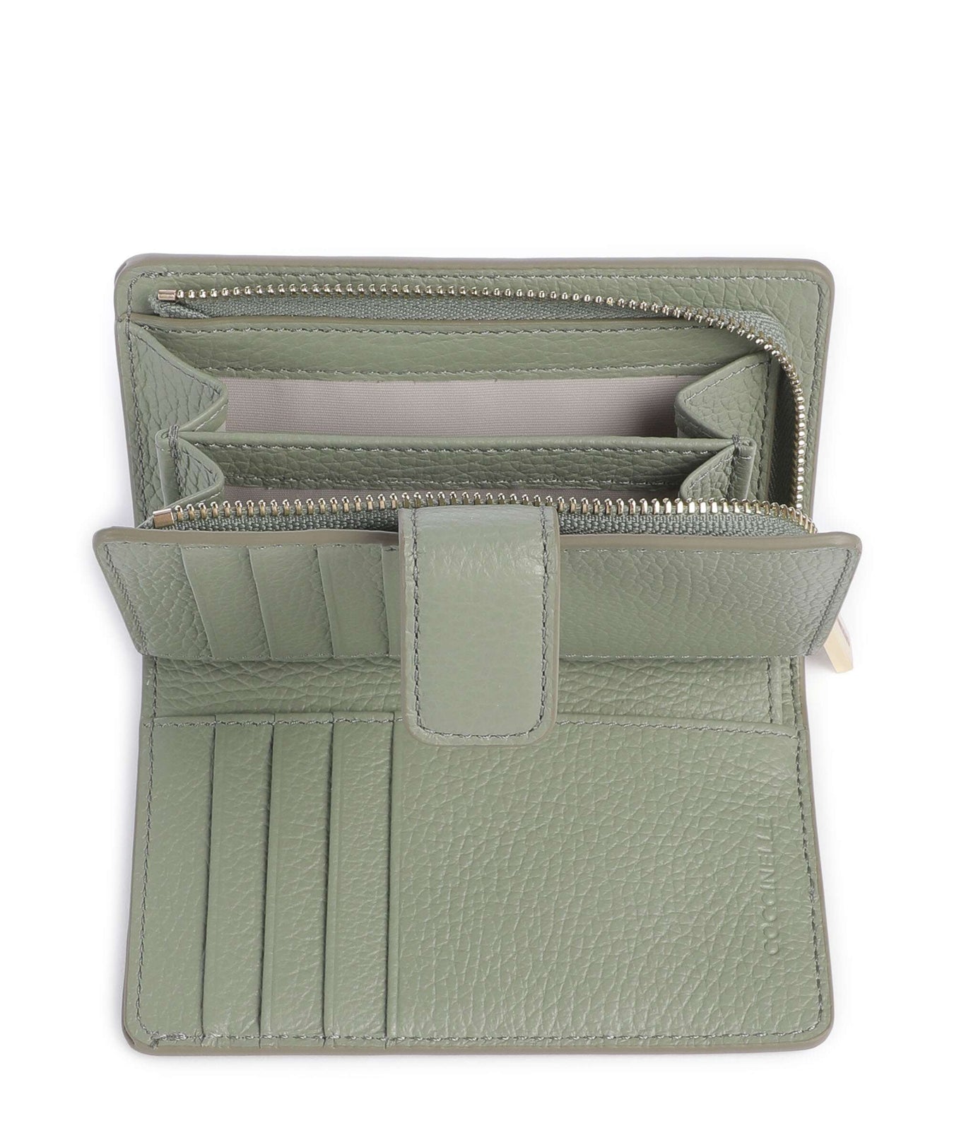 Coccinelle Metallic Soft Wallet greenery