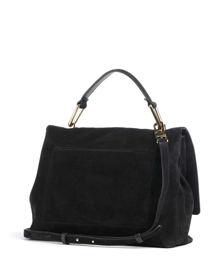 Coccinelle Liya Suede Handbag noir