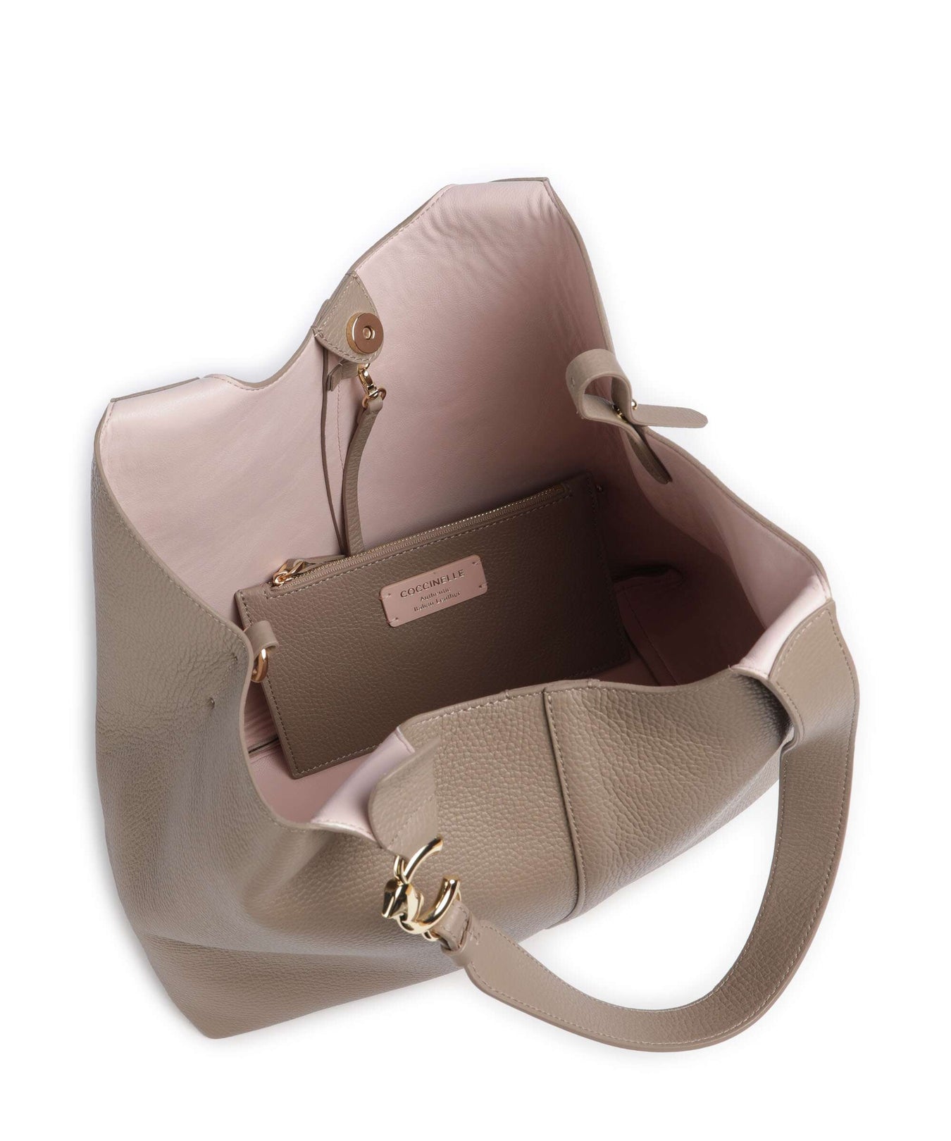 Coccinelle C-Easy Hobo bag warm taupe