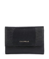 Coccinelle Metallic Lizard RFID Geldbörse noir