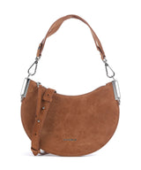 Coccinelle Sunup Suede Schultertasche cognac